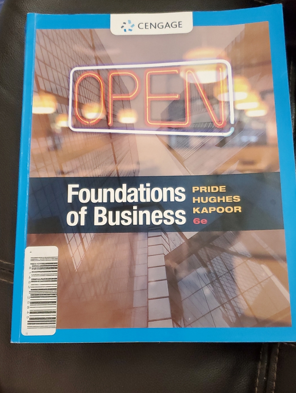 Blue Hardcover Foundations of Business - Educational Textbook